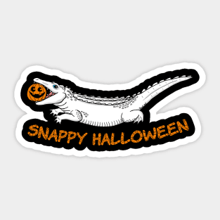 Snappy Halloween Gator Sticker